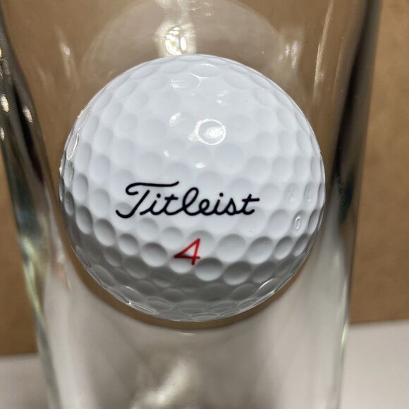Ben Shot Novelty Pint Golf Glass with Embedded Titleist #4 Golf Ball 16 Oz - Picture 6 of 9